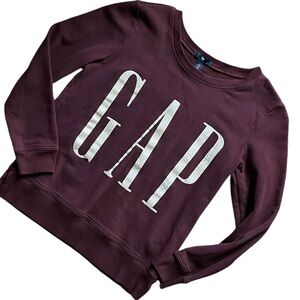 GAP Deep Plum Knit Pullover with Silver GAP
